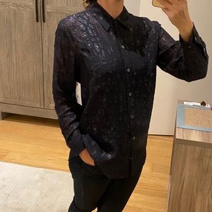 Equipment- Silk Jacquard blouse